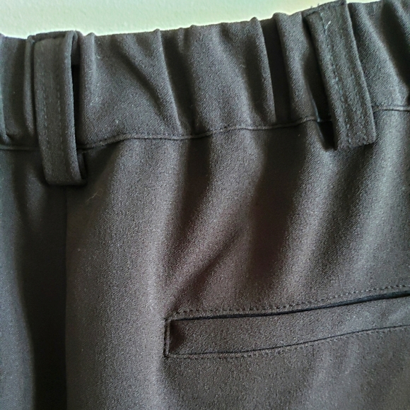 Femme by Design Black Baggy Dress Cargo Trousers Silver Ankle Snap Women S-L NWT - Picture 4 of 11